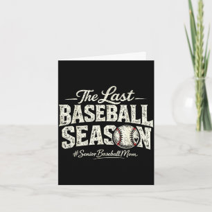Tarjeta Retro la última temporada de béisbol mamá de béisb