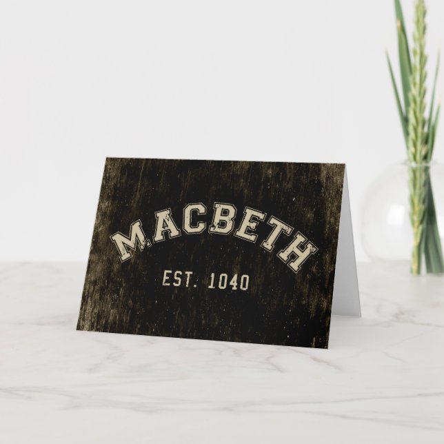 Tarjeta Retro Macbeth (Anverso)