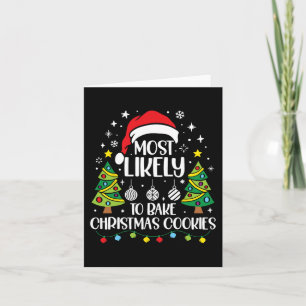 Tarjeta Retro Más Probable Para Hacer Navidades Cocinar A