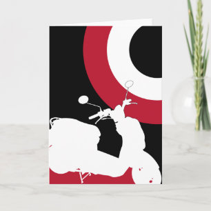 Tarjeta Retro Mod Scooter Card