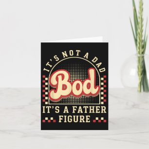Tarjeta Retro No Es Un Bod De Papá Es Una Figura De Padre