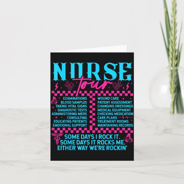 Tarjeta Retro Nurse Nurse Week Men Women Nurse  (Anverso)