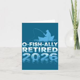Tarjeta Retro O-pescador-amente Retirado 2026 Pescador Pes