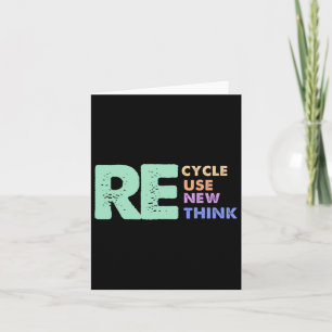 Tarjeta Retro Remoción de Meme Reciclar Reutilizar Renovar