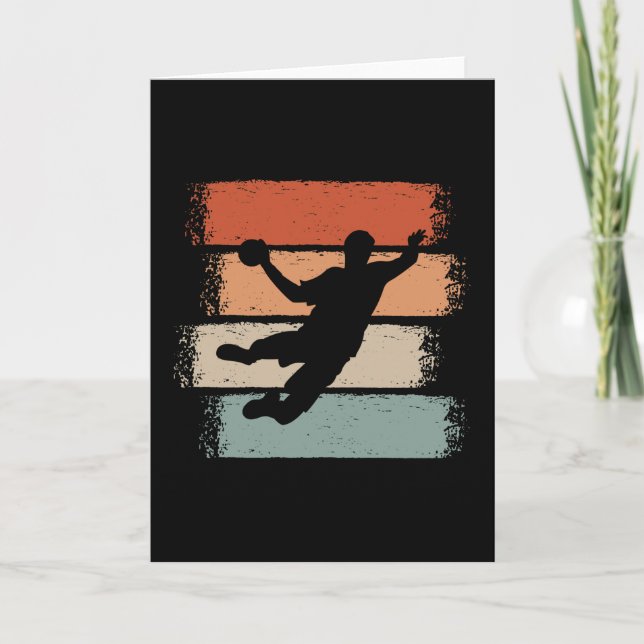 Tarjeta Retro reproductor de balonmano (Anverso)