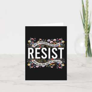 Tarjeta Retro resiste no a mi presidente