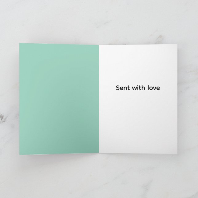 Tarjeta Retro rockin rabbit greeting  (Interior)