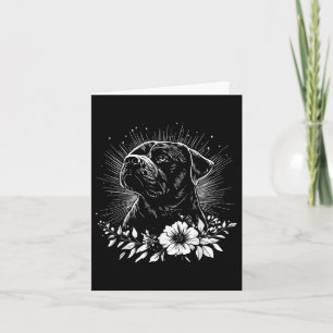 Tarjeta Retro Rottweiler Dog Lover Tattoo Style