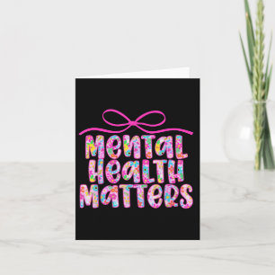 Tarjeta Retro Salud Mental S Conciencia Coqueta Floral