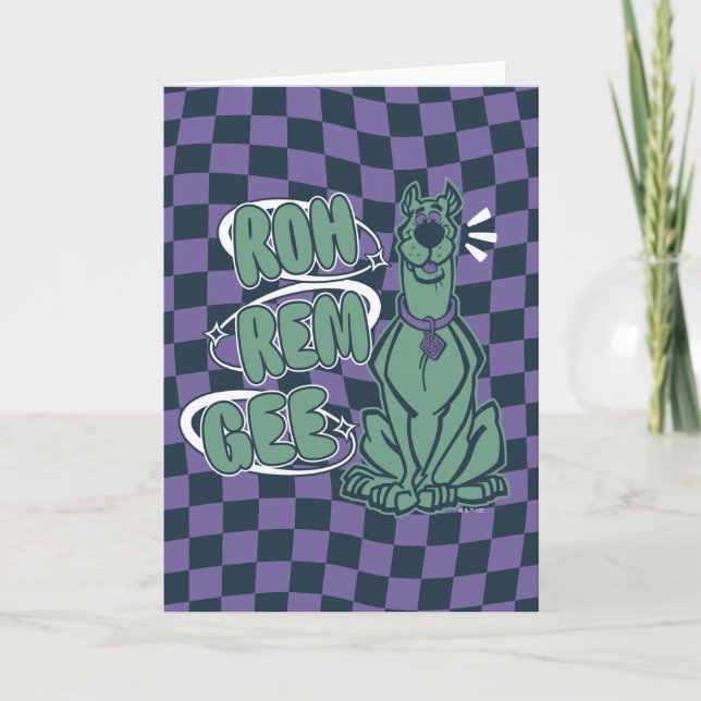 Tarjeta Retro Scooby "OMG" (Anverso)