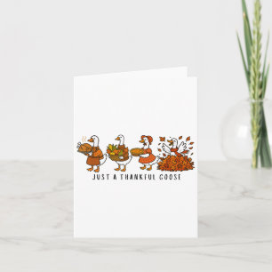 Tarjeta Retro Tan Solo Un Agradecido Gobble Turco Feliz