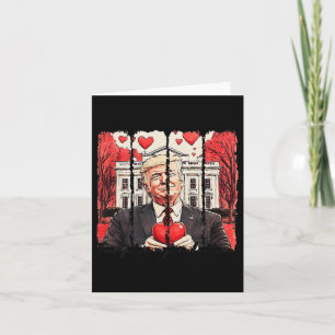 Tarjeta Retro Trump es mi Día de San Valentín de San Valen