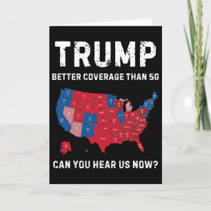 Tarjeta Retro Trump Mejor Cobertura Que 5g Puedes Escuchar