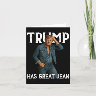 Tarjeta Retro Trump tiene gran meme de jeans