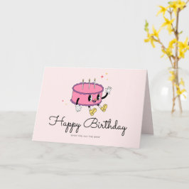 Tarjeta Retro Vintage Cake Birthday Card