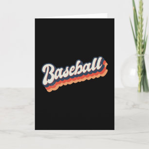Tarjeta Retro Vintage del Béisbol