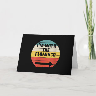 Tarjeta Retro Vintage Me Voy Con El Flamenco Flamenco
