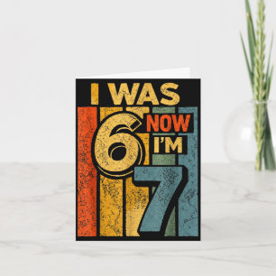 Tarjeta Retro vintage tenía 6 7 divertido 67 cumpleaños ni