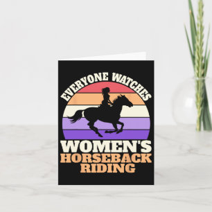 Tarjeta Retro Watch Mujeres Caballo