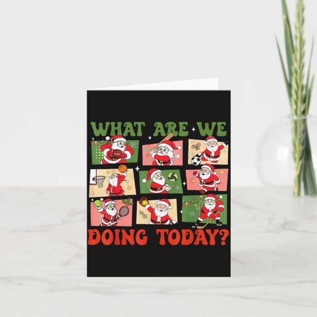 Tarjeta Retro What Are We Doing Today Santa Pe Teacher Tea (Anverso)