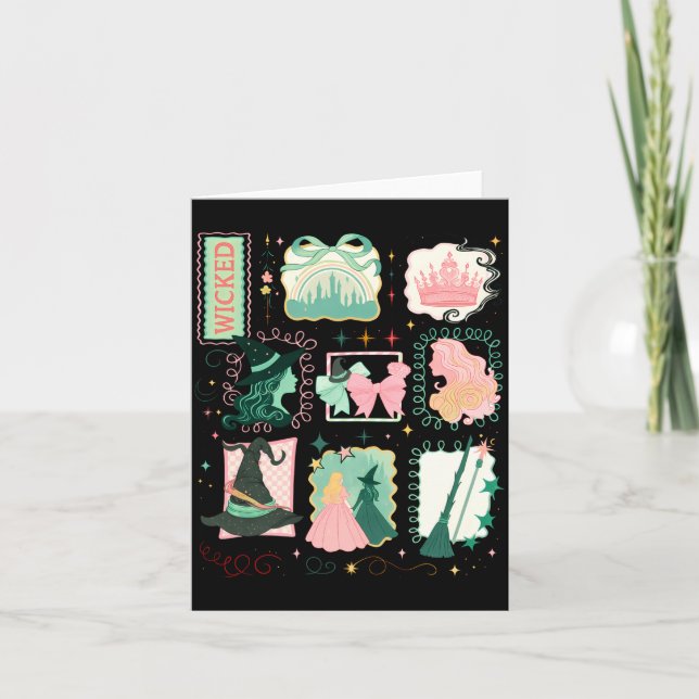 Tarjeta Retro Wicked Stamps Christmas Vibes Clothing Long  (Anverso)