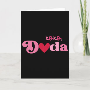 Tarjeta Retro Xoxo Dada Día de San Valentín Papá Familia V