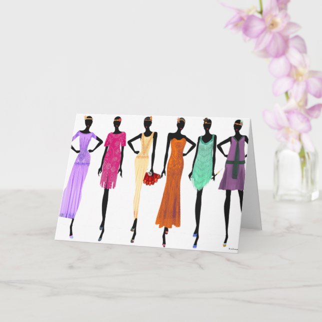 Tarjeta "Retroceda en el tiempo, resplandece en el present (Orquídea)