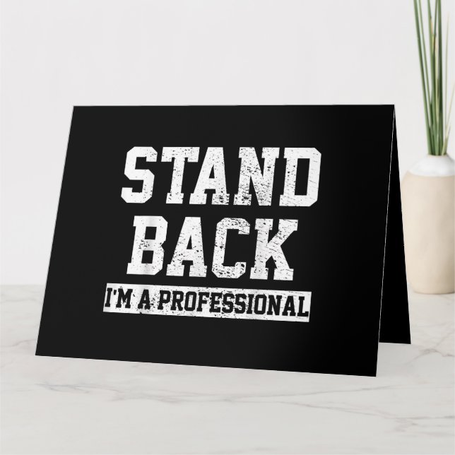 Tarjeta Retroceder Soy un profesional (Anverso)