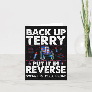 Tarjeta Retroceder Terry Lo Puso En Fuego Inverso Funny 4º
