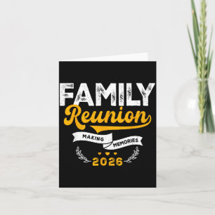 Tarjeta Reunión de familia divertida creando recuerdos Fam