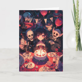 Tarjeta Reunión de Ghoulish: Un cumpleaños temido