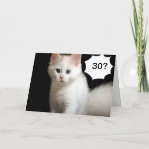 TARJETA REUNIÓN DE KITTEN DE CUMPLEAÑOS 30
