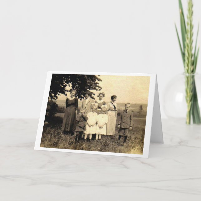 Tarjeta Reunión de la familia (Anverso)