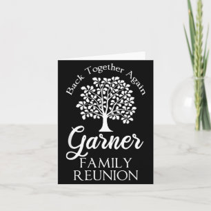 Tarjeta Reunión de la familia Garner de nuevo juntos para