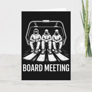 Tarjeta Reunión de la Junta de Snowboarders Entusiastas de
