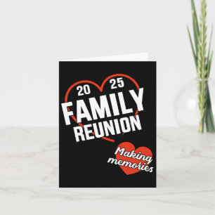 Tarjeta Reunión Familiar 2025 Con Corazón Creando Recuerdo