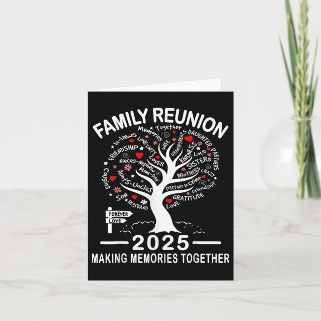 Tarjeta Reunión Familiar 2025 Creando Recuerdos Juntos Cam (Anverso)