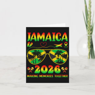 Tarjeta reunión familiar en Jamaica 2026 creando recuerdos