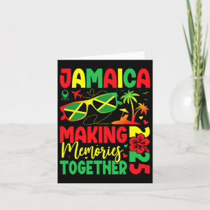 Tarjeta Reunión Familiar Jamaica 2025 Vacaciones Creando R
