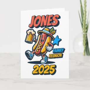 Tarjeta Reunión Familiar Jones 2025 Camisetas Personalizad