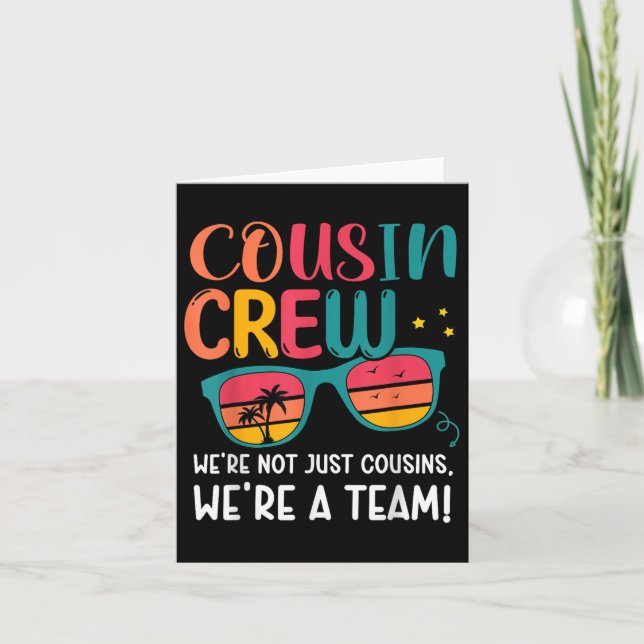 Tarjeta Reunión Familiar Prima Crew 2025 Creando Recuerdos (Anverso)