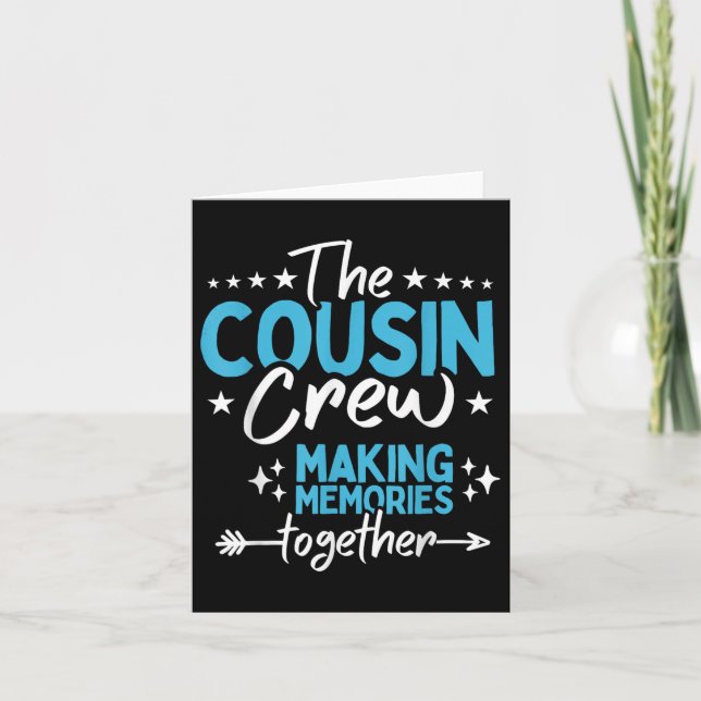 Tarjeta Reunión Familiar Prima Tripulación 2025 Creando Re (Anverso)