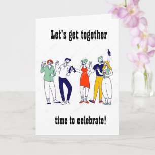 TARJETA REUNIRSE PARA CELEBRAR SU *65º CUMPLEAÑOS