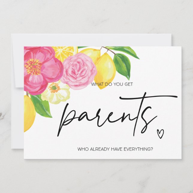 Tarjeta Revelación de embarazo para padres que esperan un  (Anverso)