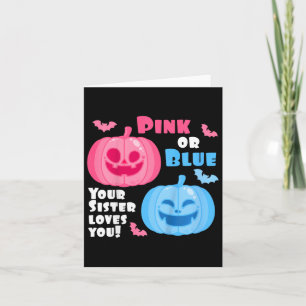 Tarjeta Revelación de género de Halloween para niños Tu he