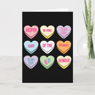 Tarjeta Revelación de género del día de San Valentín, guar