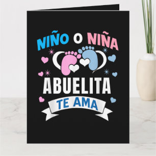 Tarjeta Revelación de género en español