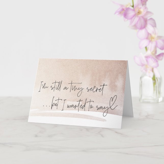 Tarjeta Revelación de Recién nacido de embarazo para famil (Orquídea)