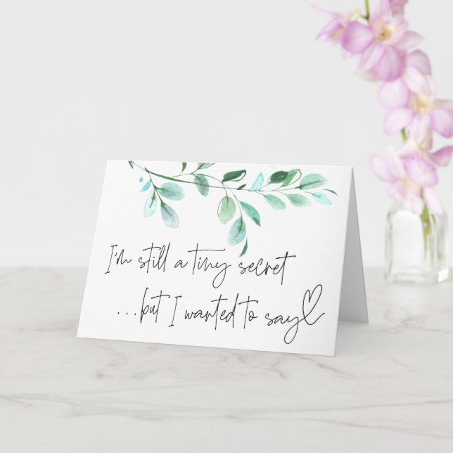 Tarjeta Revelación de Recién nacido de embarazo para famil (Orquídea)