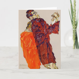 Tarjeta Revelaron a Egon Schiele- la verdad